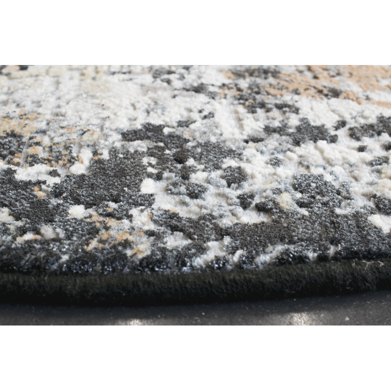 Abbing Abstract Area Rug, Round 200cm