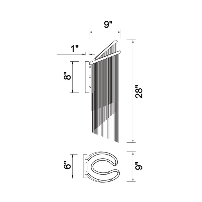 9'' Chrome Wall Light, 2-Light with G9 Bulb Base – Bathroom Vanity or Hallway Sconce, LED Compatible