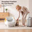 Automatic Litter Box, Open Top Self Cleaning Litter Box With App Control For Multiple Cats, Safety Sensors Protection, Odor Control