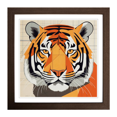Tiger Constructivism No.3 - Framed Print