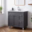 Ensemble de meuble-lavabo simple 36 po gris
