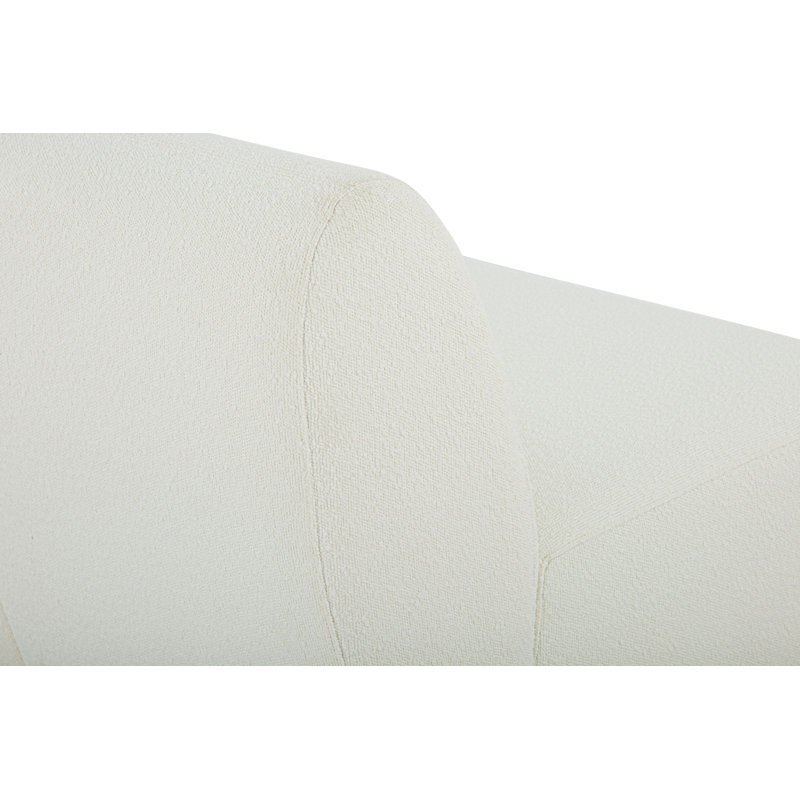 Chaise longue rembourrée Jainie, Orienté à droite, Dune Performance Boucle
