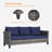 Wicker 9 - Person Patio Conversation Set-96068208