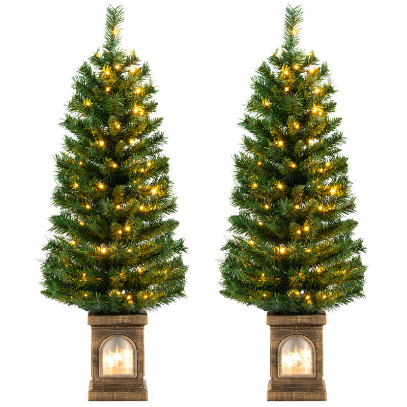 Arbre de Noël artificiel éclairé 4 pi