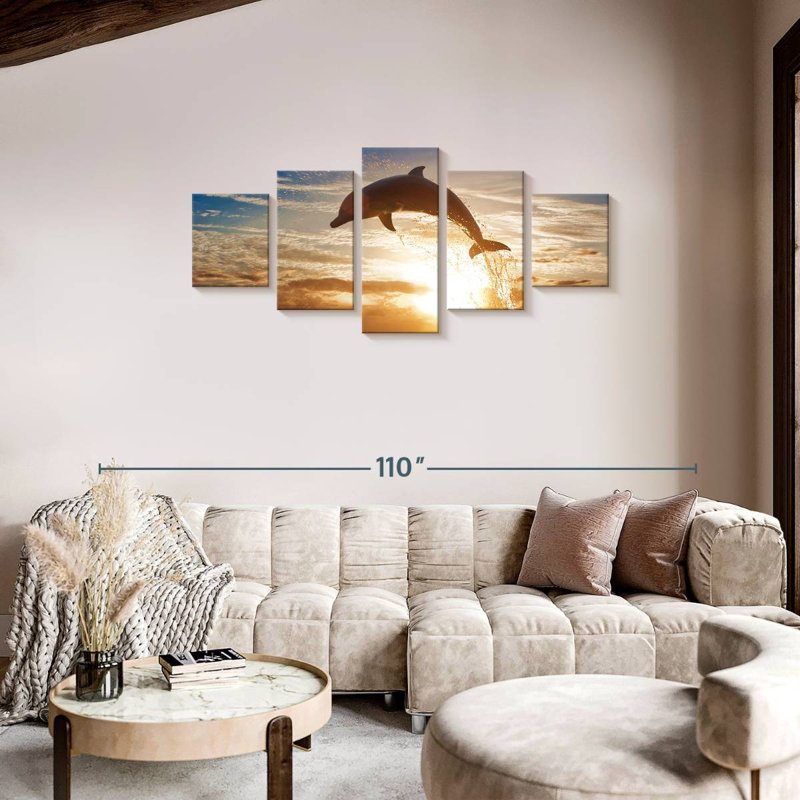 Jumping Dolphin, 34" H x 74" W