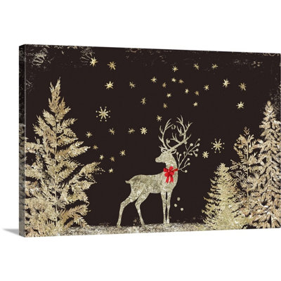 " Prancer At Night " Painting Print