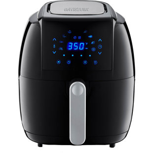GoWISE USA GW22921-S 8-in-1 Digital Air Fryer with Recipe Book, 5.0-Qt, Black