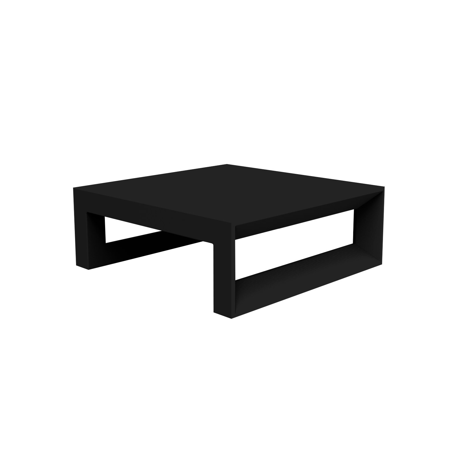 Frame Sun Plastic Coffee Table, Black