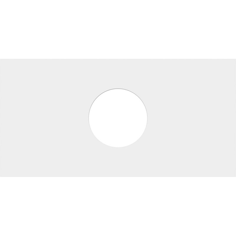 12"W x 6"H x 3"ID x 4"C x 1"P Rectangle Architectural Grade PVC Contemporary Ceiling Medallion, 1" H x 12" W x 6" D