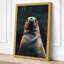 Seal's Gentle Gaze Modern 1 Piece Wrapped Canvas Wall Art-1522260544-1522260556