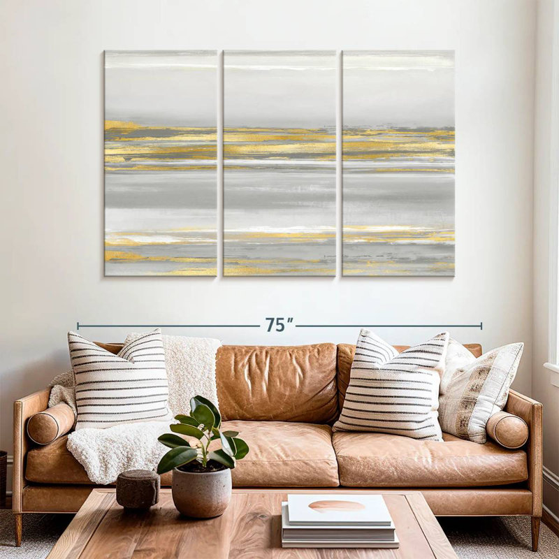 Avery, reflets subtils avec gris, H 42 po x l 65 po