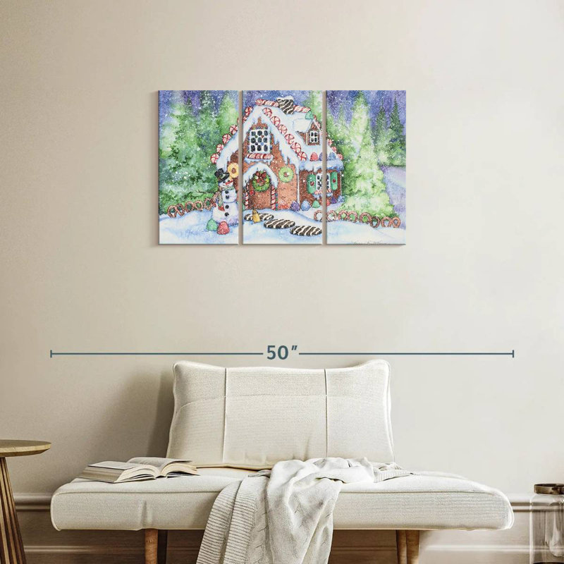 Gingerbread House, 20" H x 33" W