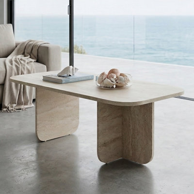 Elara Rectangular Sculptural Coffee Table