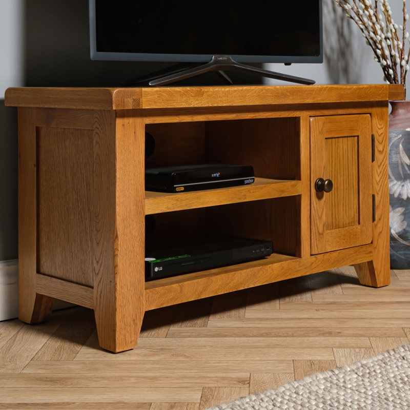 Gilkes Unfinished TV Stand for TVs up to 40", Brown