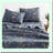 Vintage Coquette Birds Floral Bed Sheet Set - 4-Piece Deep Pocket Gray Grey Microfiber Bedding - Soft Fitted Flat Sheets - Patterned Printed