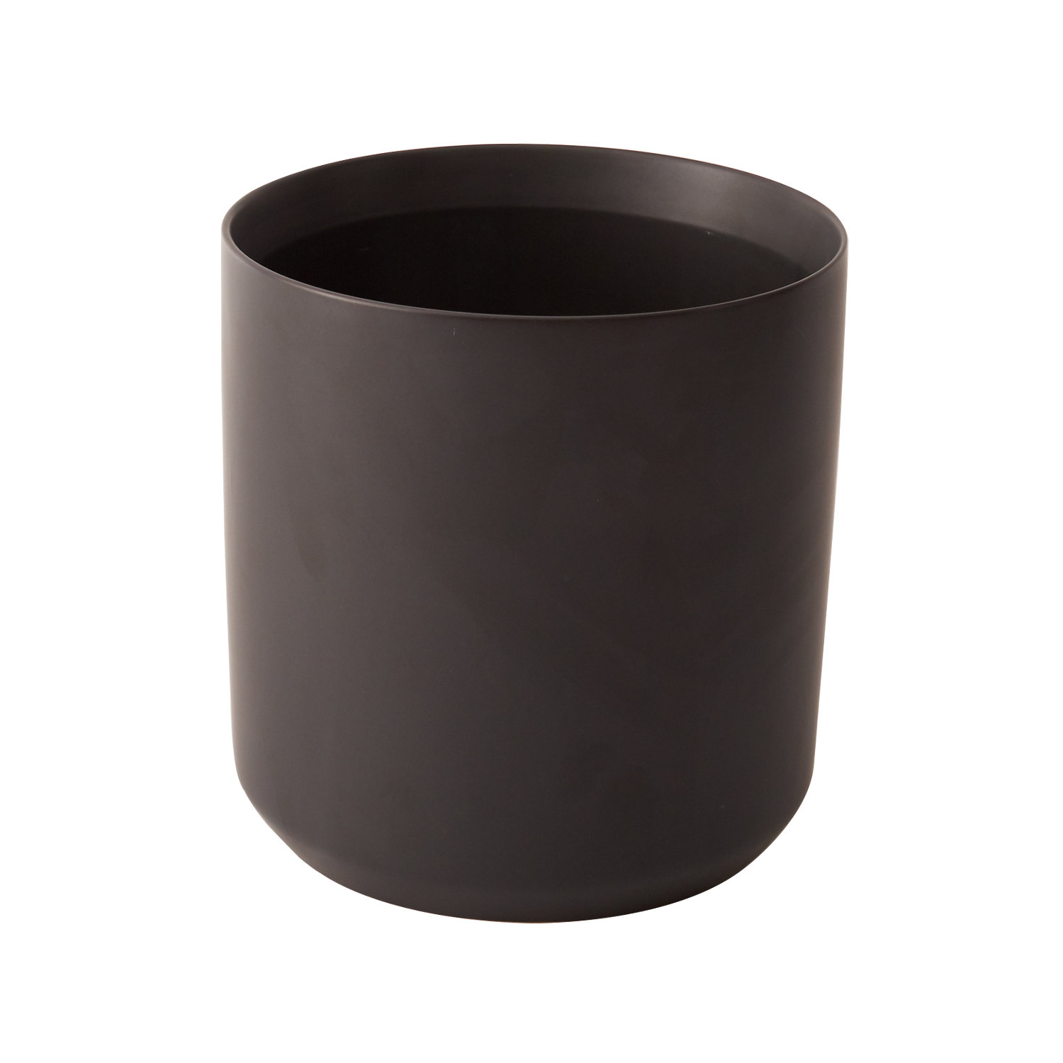 Parsons Handmade Ceramic Pot Planter, Black, 10" H x 10.75" W x 10.75" D