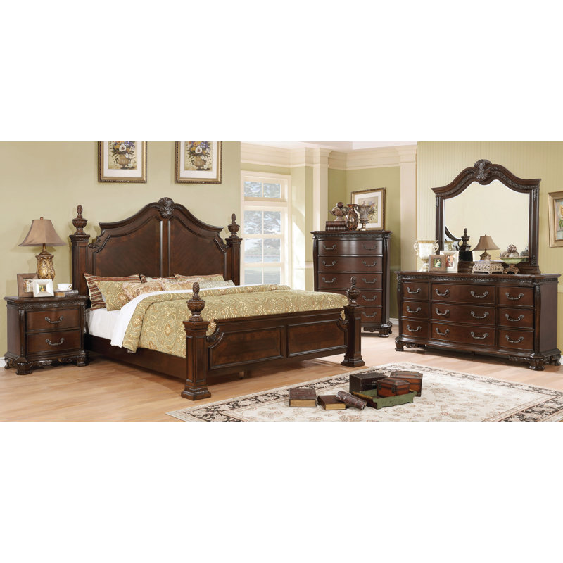 Rishel 29.38'' W Nightstand, Brown Cherry