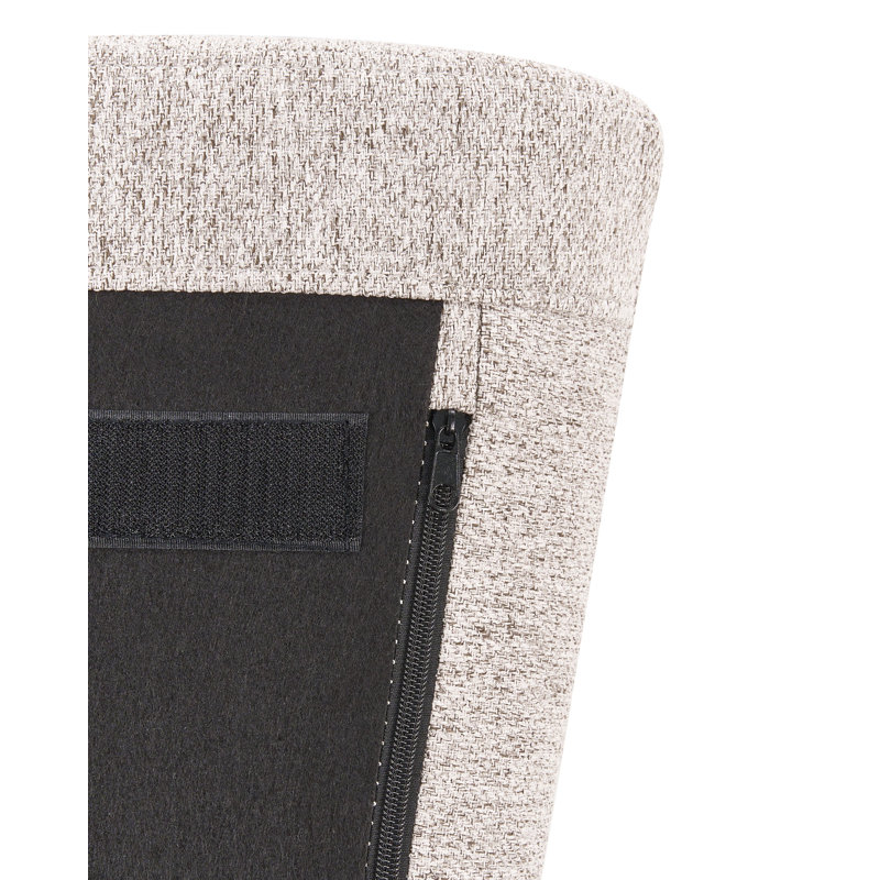 Upholstered Swivel Armchair, Brown