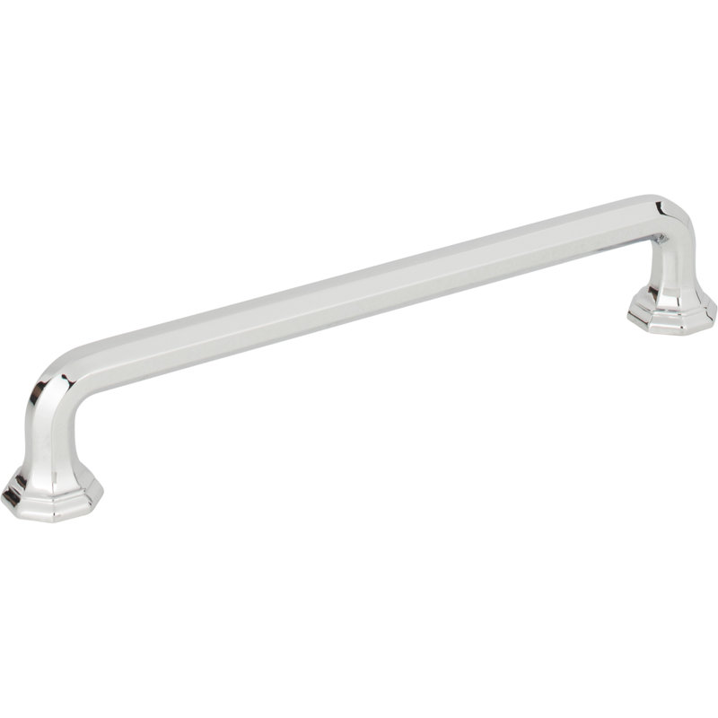 Polished Chrome Traditional Bar Pull with Mounting Hardware