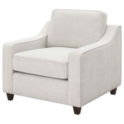 Donajean Upholstered Sloped Arm Accent Chair Beige