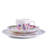 Summer Aquarelle Bone China Dinnerware Set 20 Piece - Service for 4