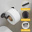 Porte-papier hygiénique mural - Porte-papier hygiénique en acier inoxydable antirouille avec conception pivotante flexible pour un remplacement facile