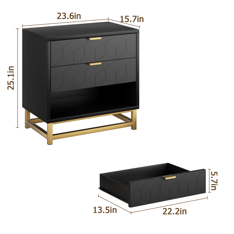 Sanno 23.6'' W Nightstand