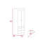 Armoire 2 tiroirs gris clair