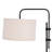 67.5'' Swing Arm Floor Lamp with Outlet