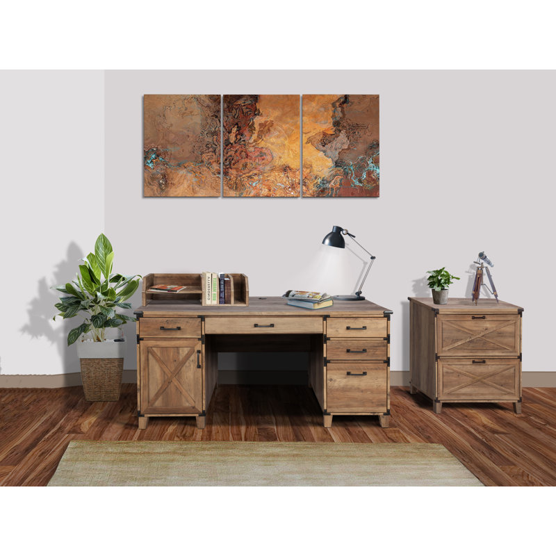 Nguyen 4-Drawer Rectangular Office Set
