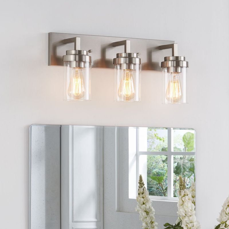 Éclairage pour meuble-lavabo Mechthilde, Argent, 3