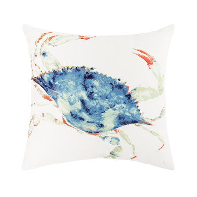 Marino Crab Indoor and Outdoor Throw Pillow