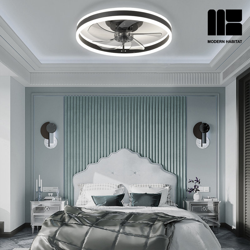 Dusen 19.7 in. Ceiling Fan with LED Lights