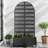 Arch Metal Planter Box with Trellis with Wheels-523546176