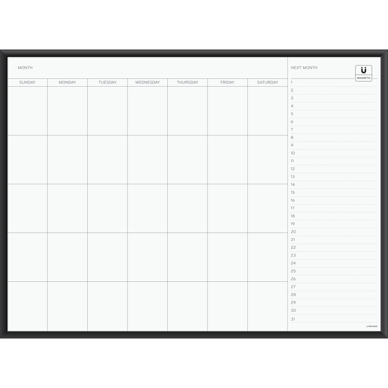 Tableau blanc magnétique mural, 35 po x 47 po