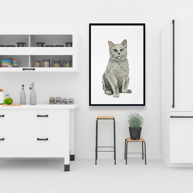 Impression de chat British Shorthair sur toile