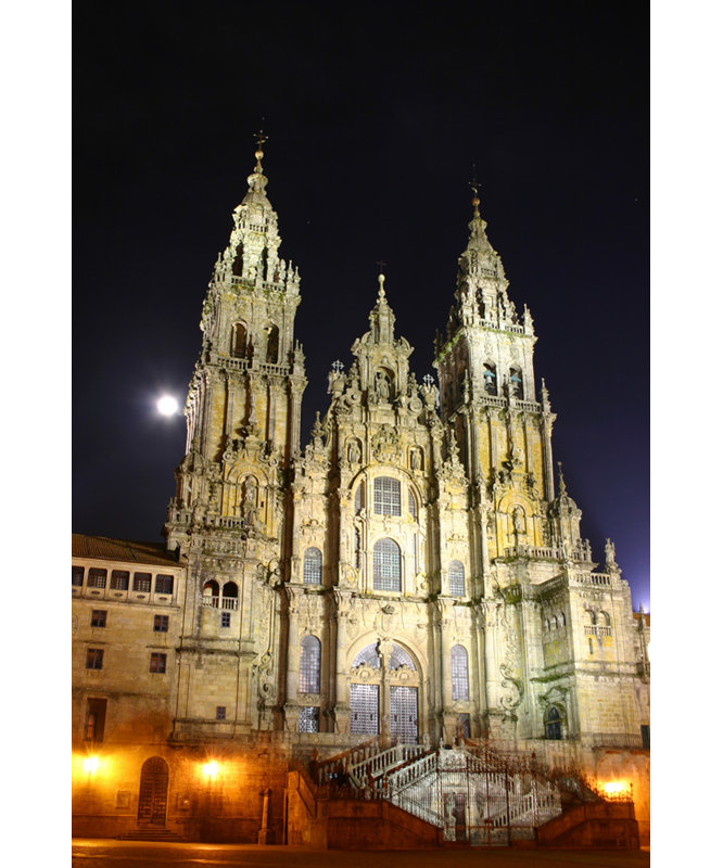 Cathédrale Saint-Jacques de Compostelle, Espagne, H 40 po x l 27 po