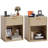 Fluted Nightstand w/ Charging Station, Mid Century Modern Bedside Table with Drawers & Open Shelf-97044112