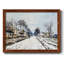 «Snow Effect, The Road To Louveciennes», reproduction d'art sur toile-1983437761-1983437770