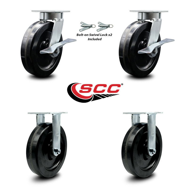 4 Piece Phenolic Caster Set
