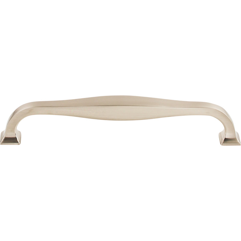 Contour 6 5/16" Center to Center Bar Pull, Brushed Satin Nickel, 6 5/16" Center to Center
