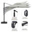 Parasol carré en porte-à-faux pour patio (sans base de parasol)-100145730-100145734
