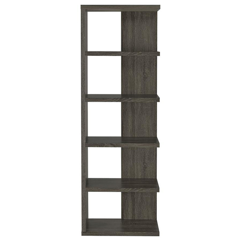 Bibliothèque élégante et fonctionnelle à 5 tablettes pour rangement organisé et présentation décorative