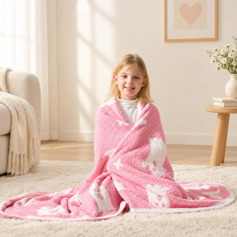 Jeté de lit Snuggle Sac Autumn Halloween, Rose fantôme