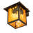 Rustic Lodge Solid Brass Armed Sconce