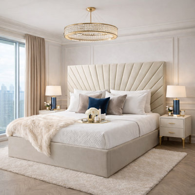 Upholstered Velvet Bed