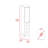 Linen Cabinet Artic, Three Shelves, Single Door, White Finish-1946123744