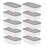 Plastic Storage Containers With Secure Latching Lids, Stackable Organization Bins, 5 Quart, Set Of 10