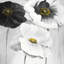 Toile à fleurs assorties blanches | Décoration de chambre contemporaine