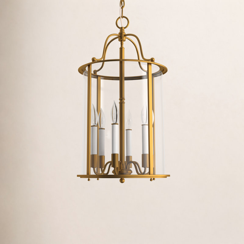 Tide 6-Light Chandelier, Laiton antique